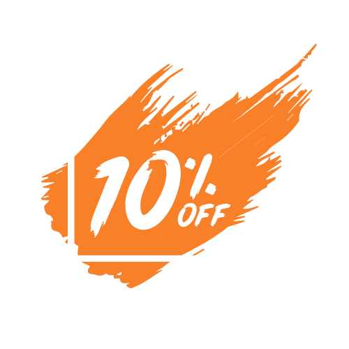 10% off banner